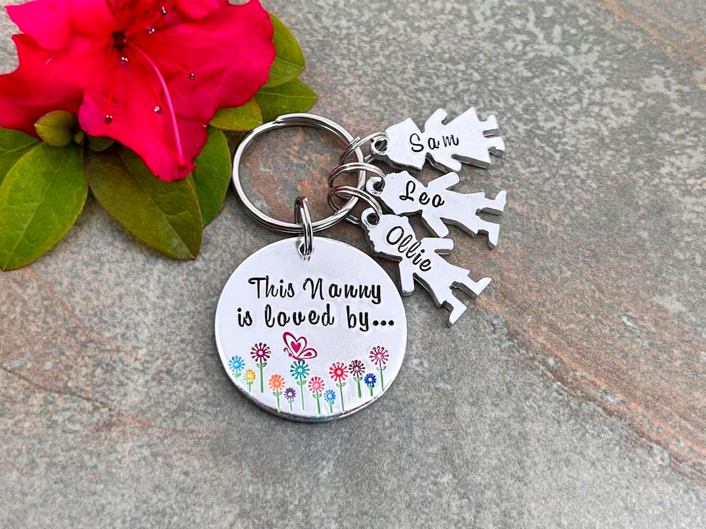 'This Nanny Is Loved By' Keyring