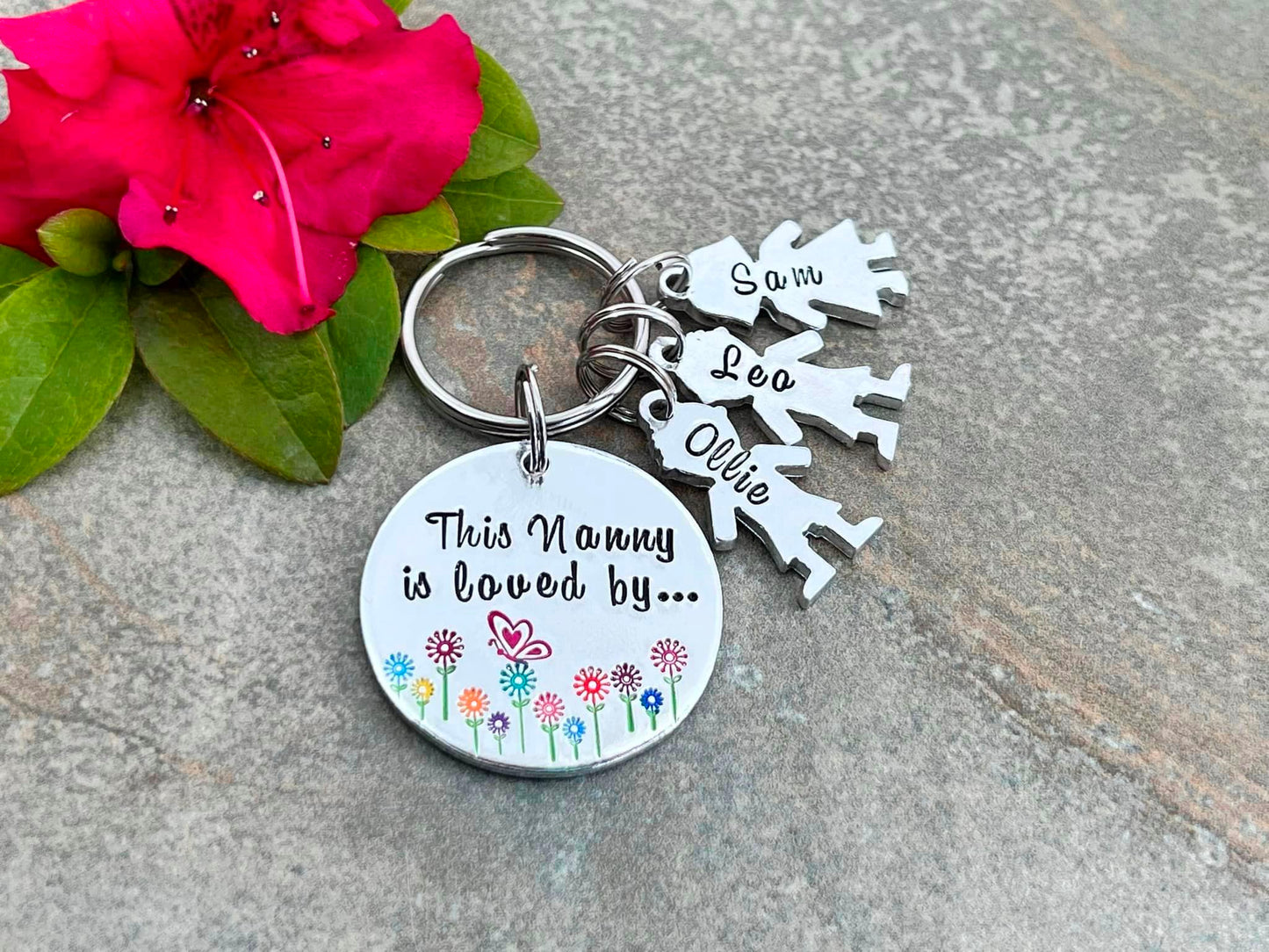 'This Nanny Is Loved By' Keyring