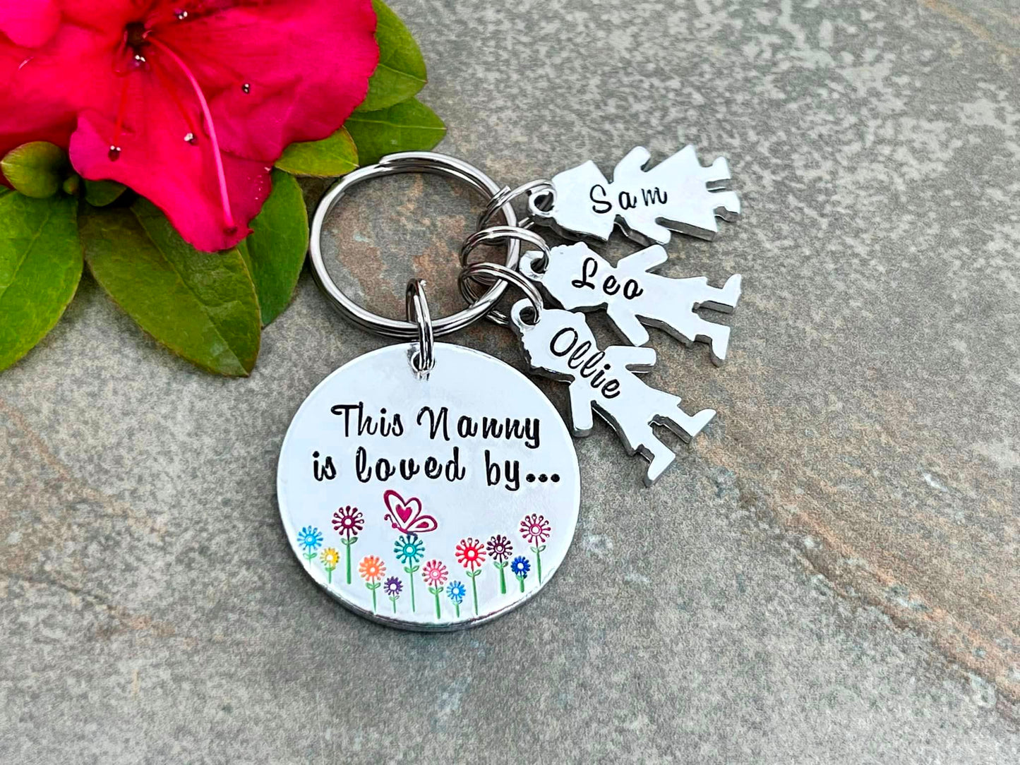 'This Nanny Is Loved By' Keyring