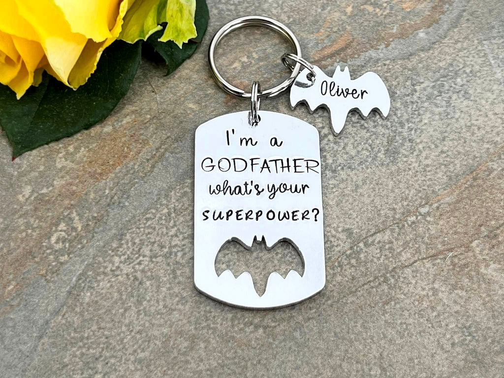 'I'm a Godfather What's Your Superpower' Keyring