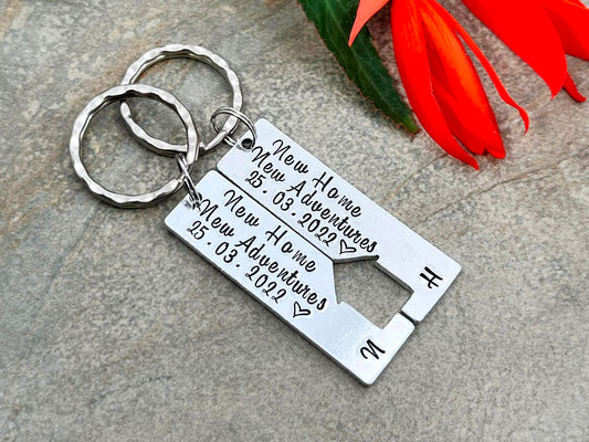 New Home New Adventures Keyring Set