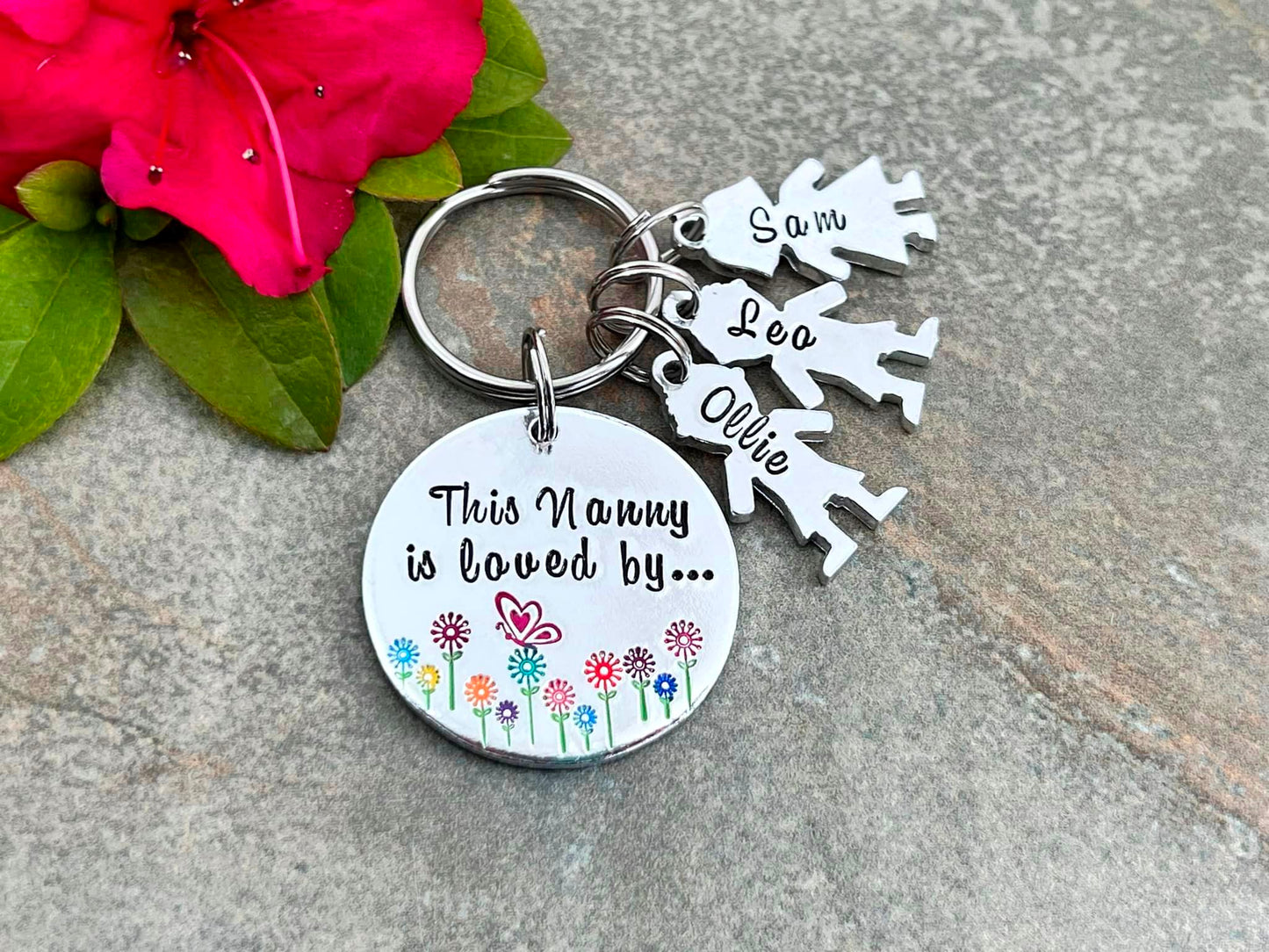 'This Nanny Is Loved By' Keyring