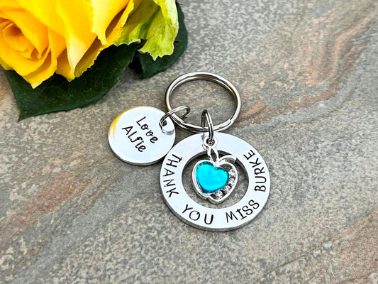 'Thank you Teacher' Teacher's Keyring