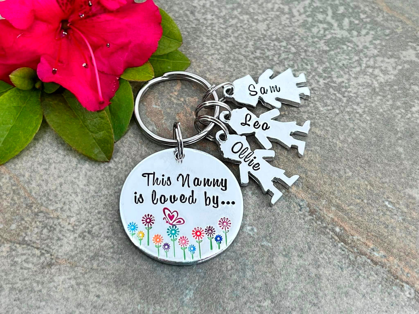 'This Nanny Is Loved By' Keyring