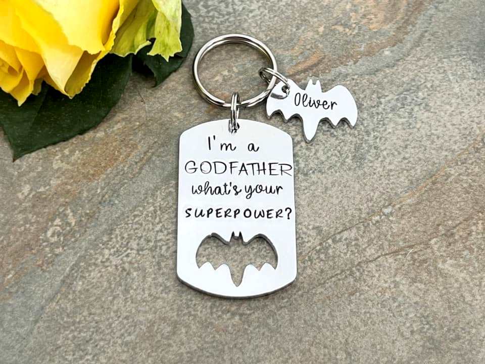 'I'm a Godfather What's Your Superpower' Keyring