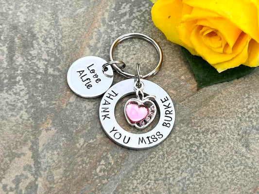 'Thank You Teacher' Teacher's Keyring