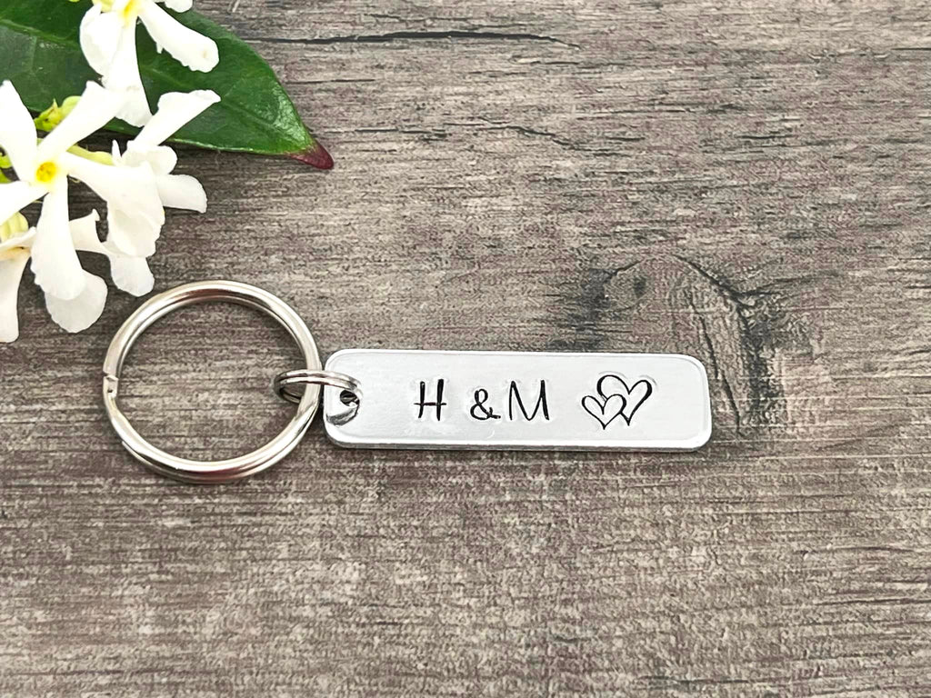 Initial Couple's Keyring