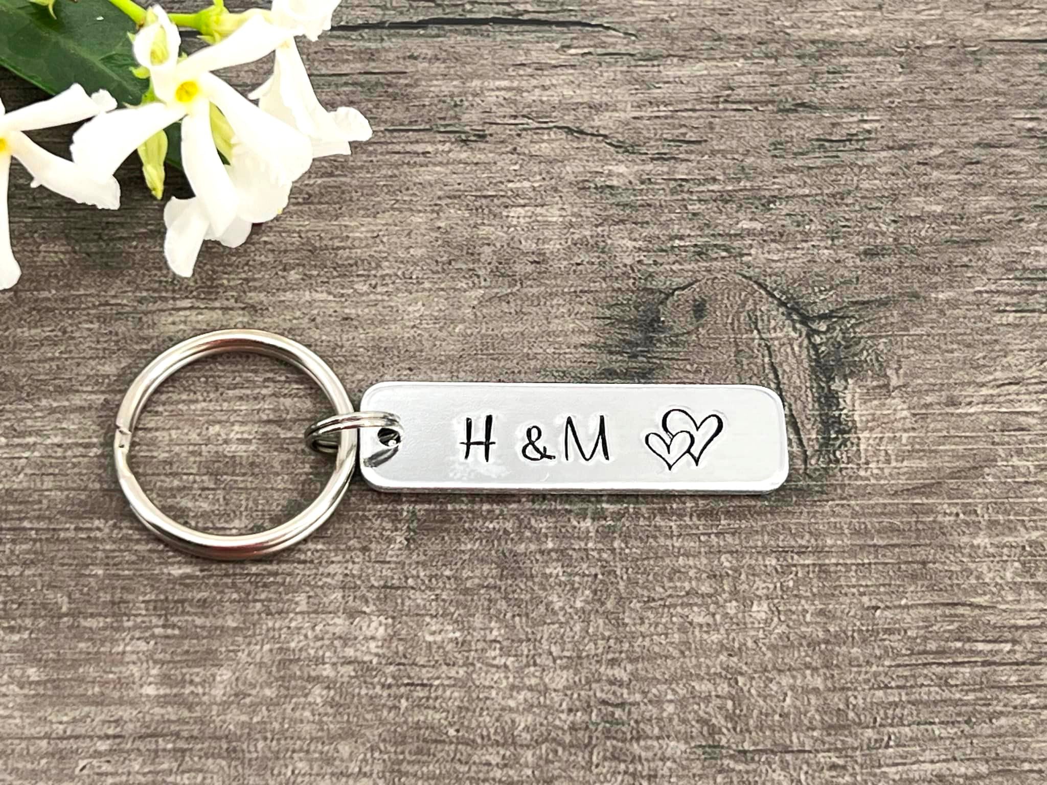 Initial Couple's Keyring