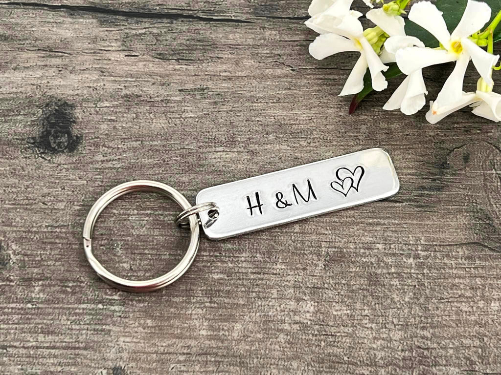 Initial Couple's Keyring