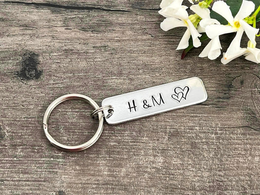 Initial Couple's Keyring