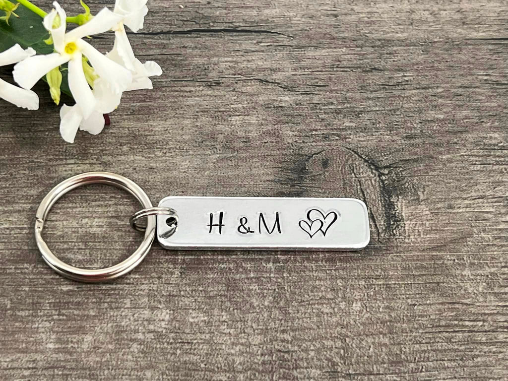 Initial Couple's Keyring