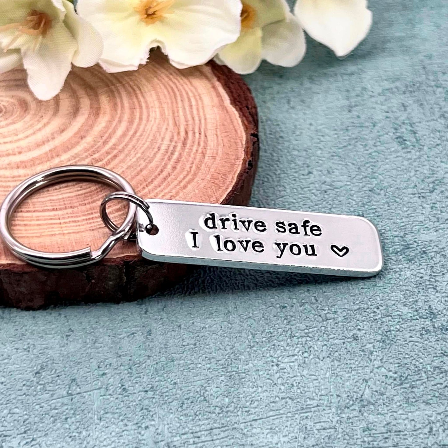 New Driver Keyring, Drive Safe I Love You, First Car Gift, Valentines Gift for Him