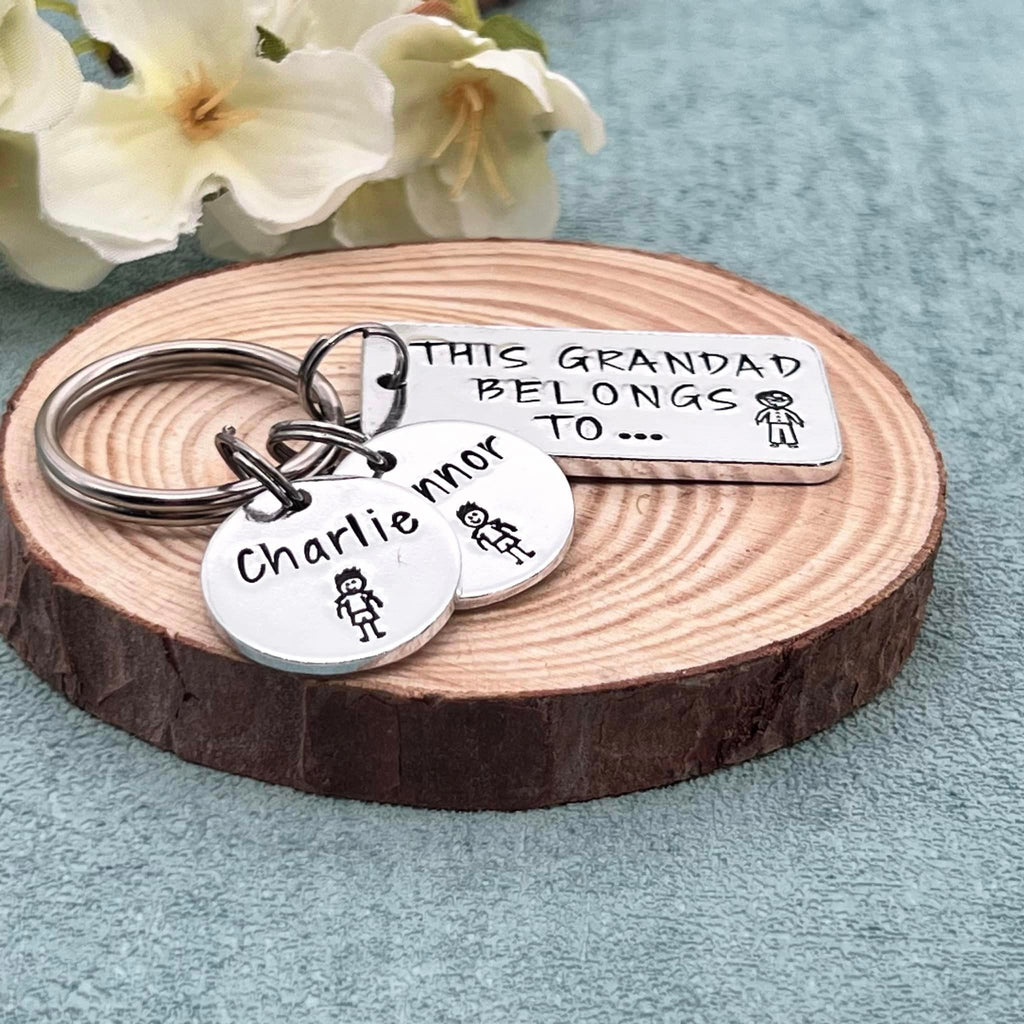 'This Grandad Belongs To' Keyring
