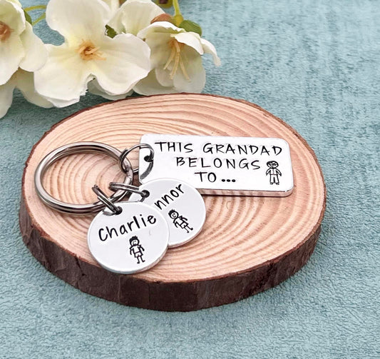 'This Grandad Belongs To' Keyring