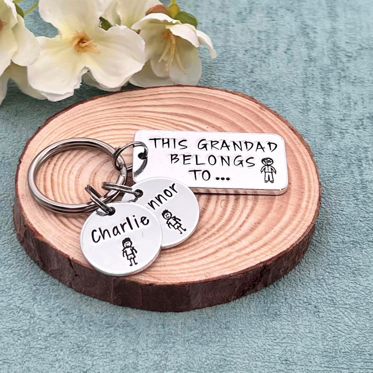 'This Grandad Belongs To' Keyring