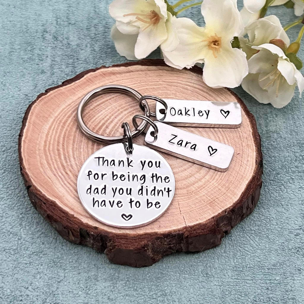 Personalised Stepdad Keyring