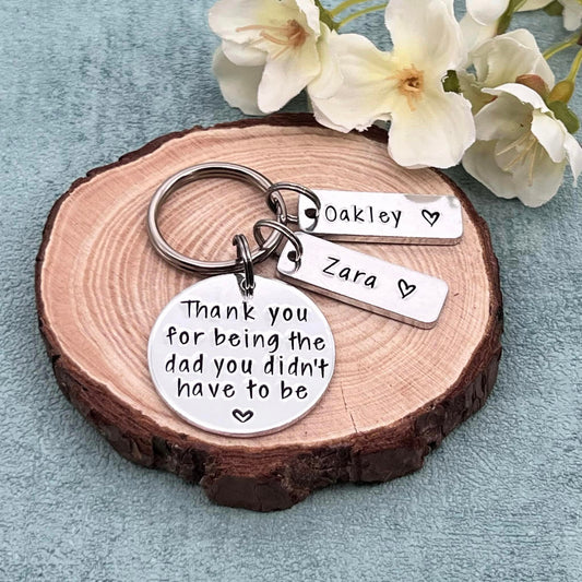 Personalised Stepdad Keyring