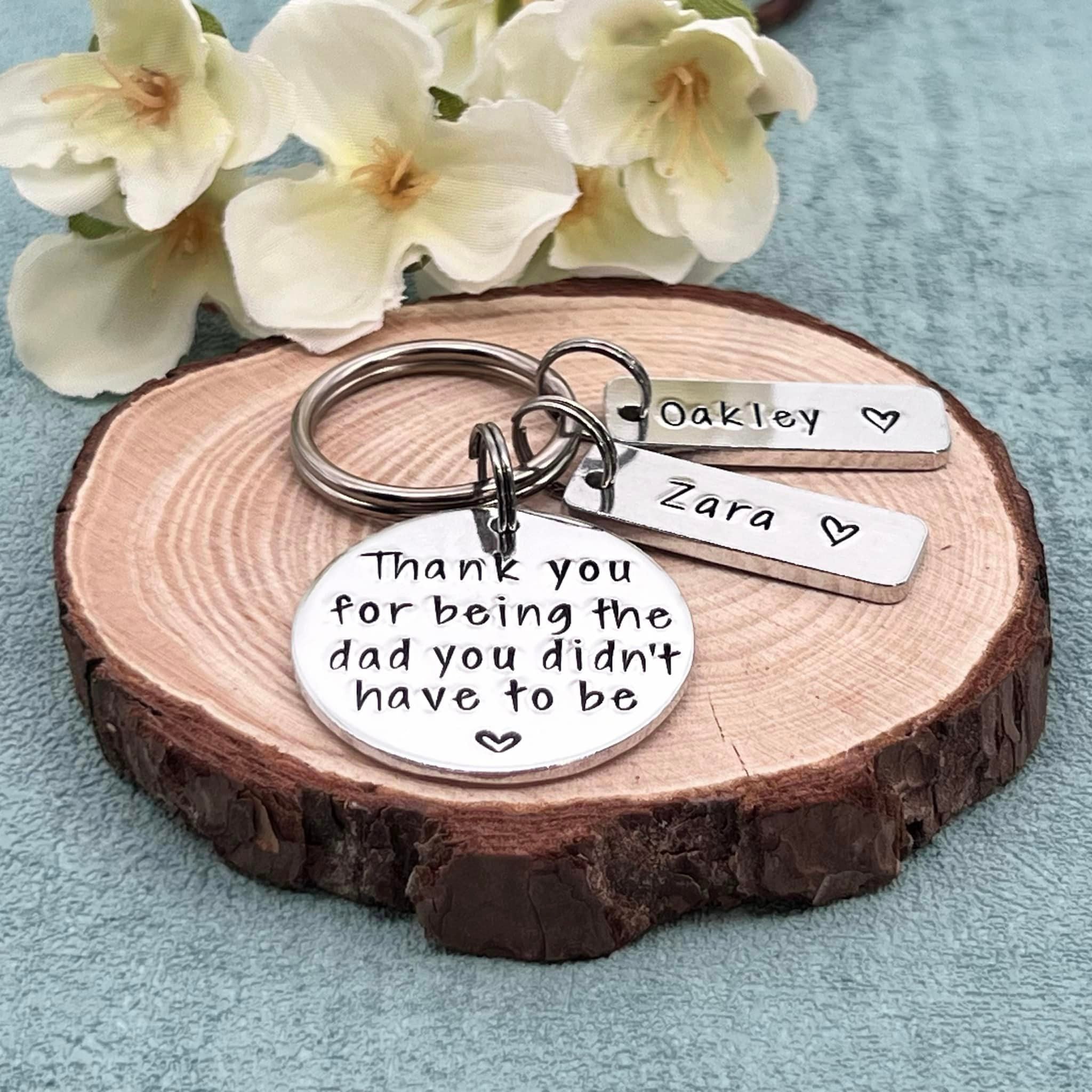 Personalised Stepdad Keyring