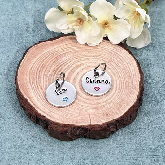 Additional round tag for This nanny belongs to keyring for previous customers only