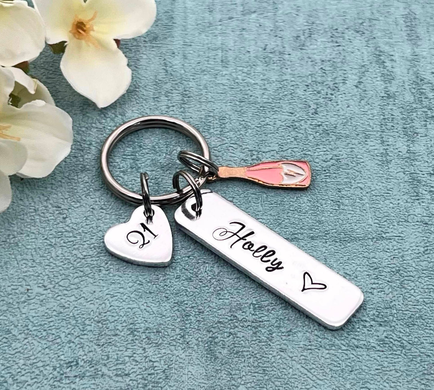 Girls 21st Birthday Gift, 21st Birthday Keyring, Personalised Birthday Keyring