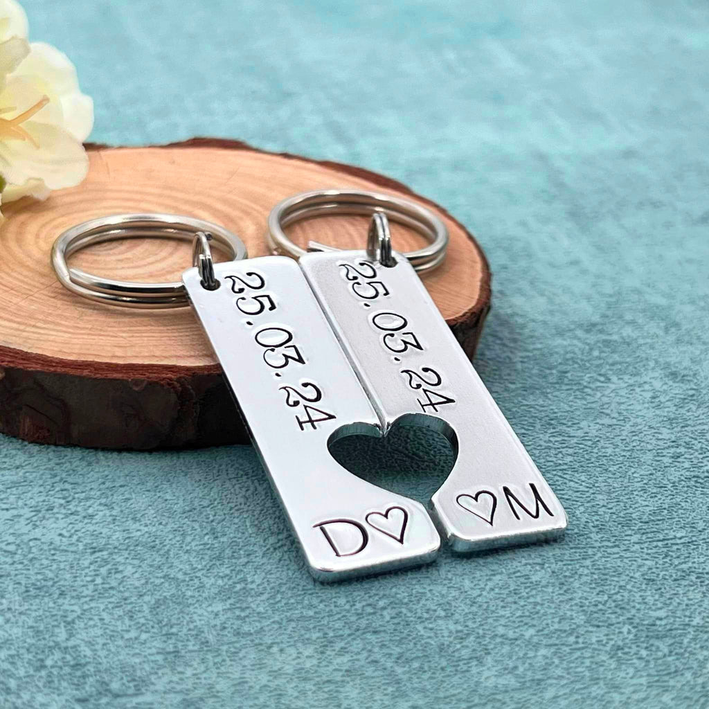 Special Date Couple's Keyring Set