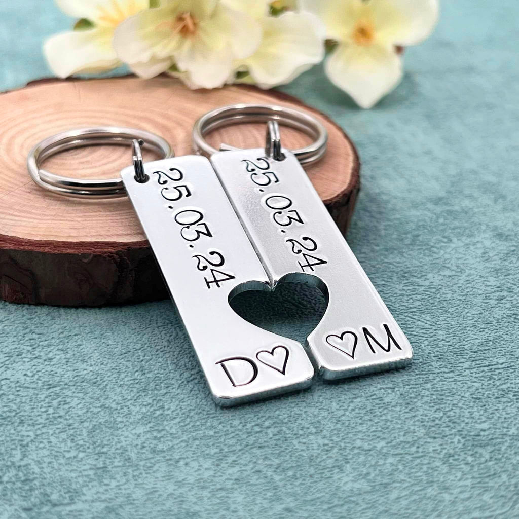 Special Date Couple's Keyring Set