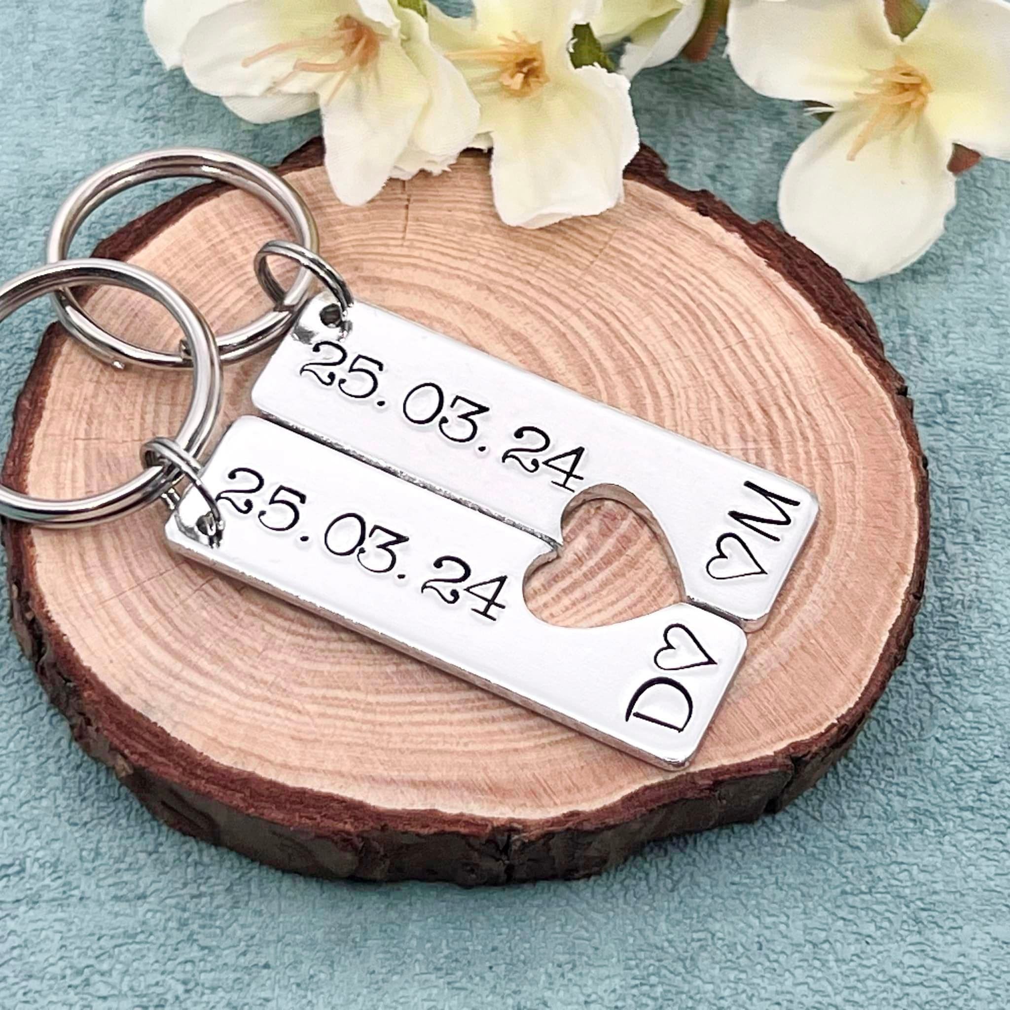 Special Date Couple's Keyring Set