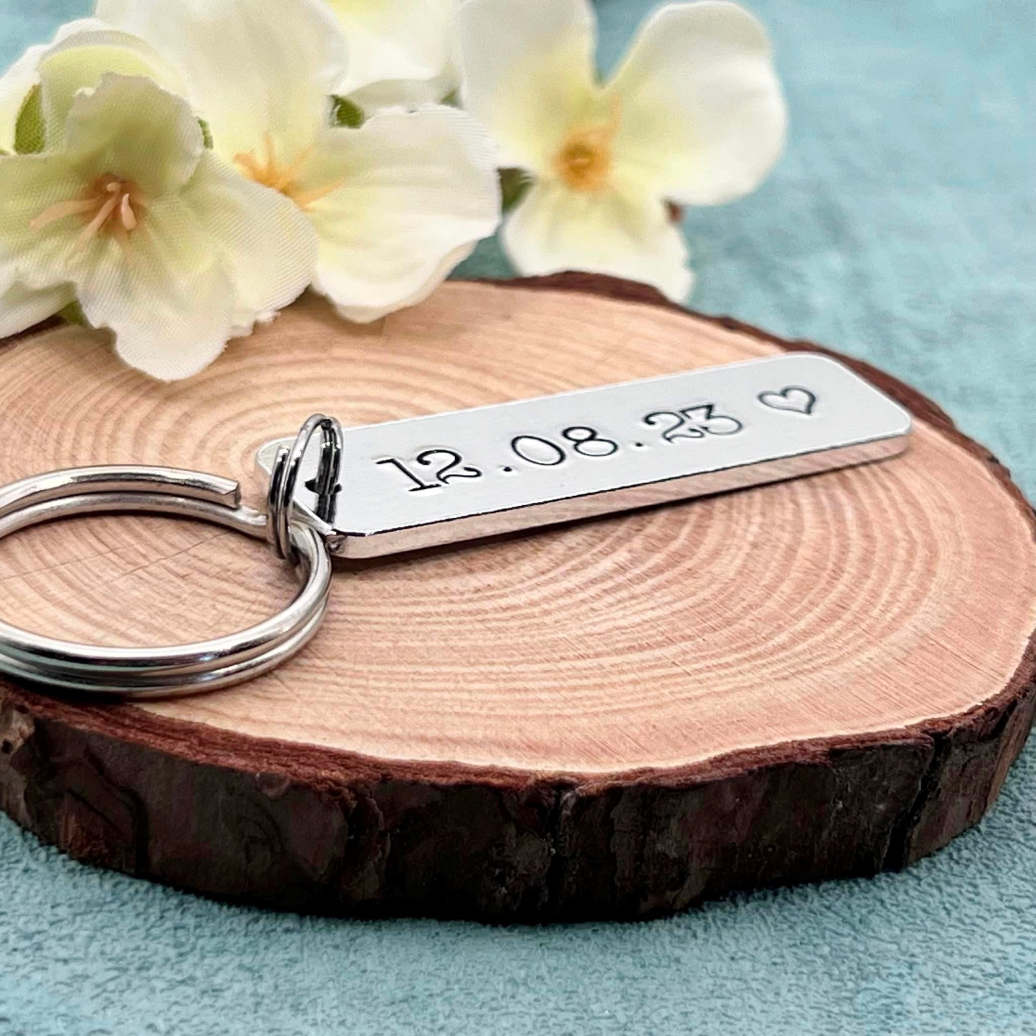 Special Date Couple's Keyring