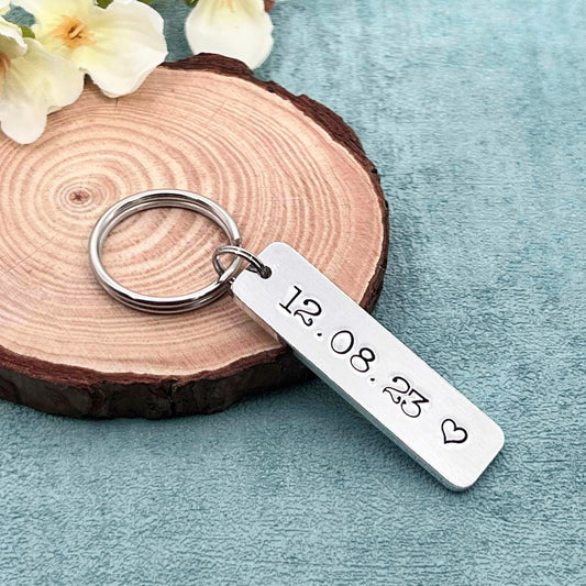 Special Date Couple's Keyring