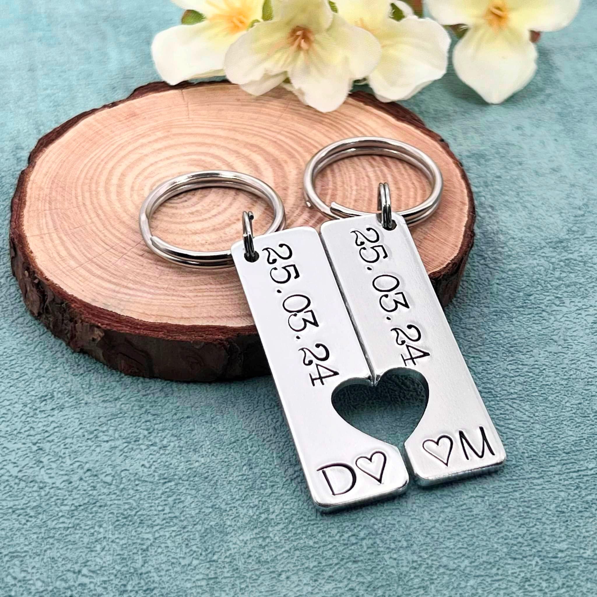 Special Date Couple's Keyring Set