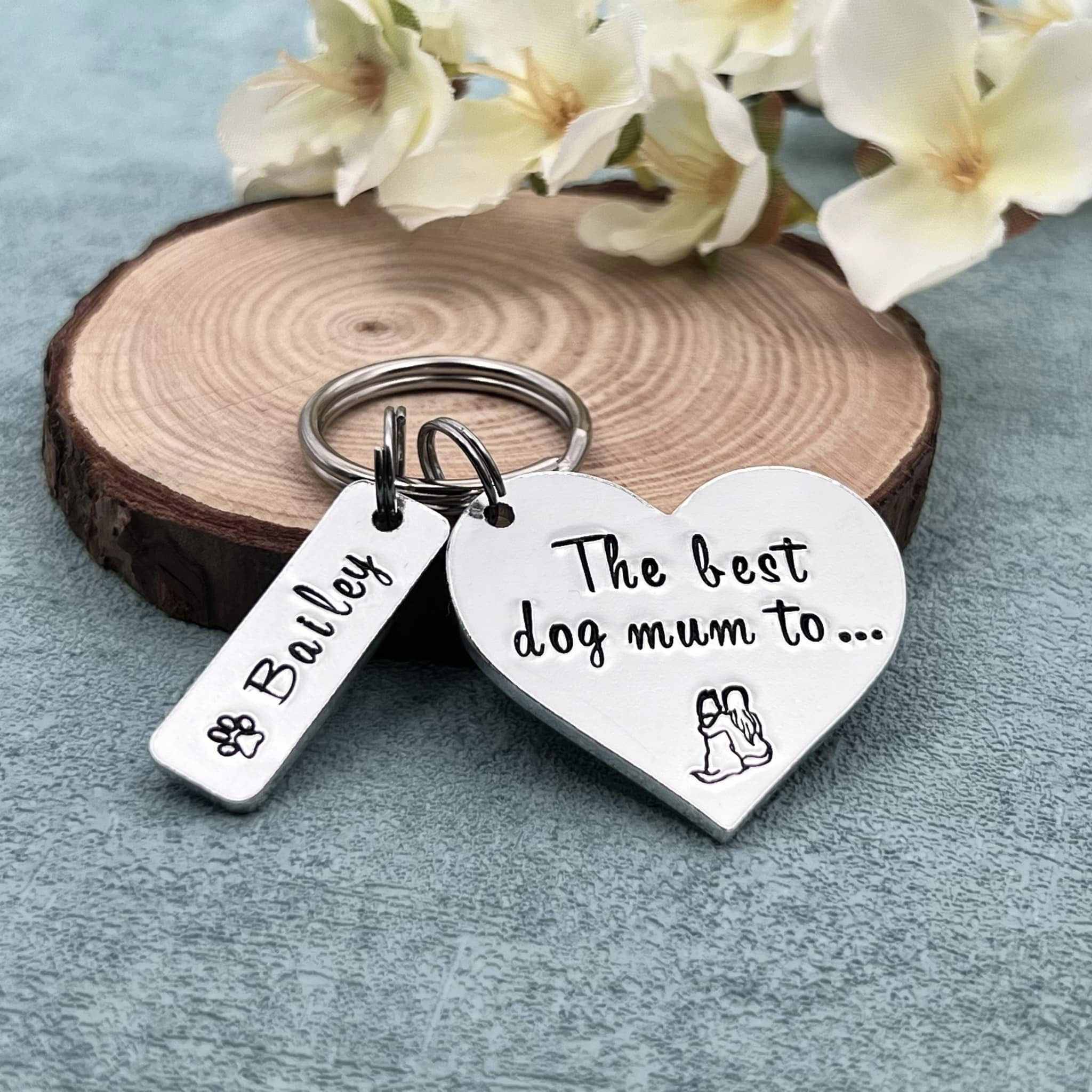 Best Dog Mum Keyring