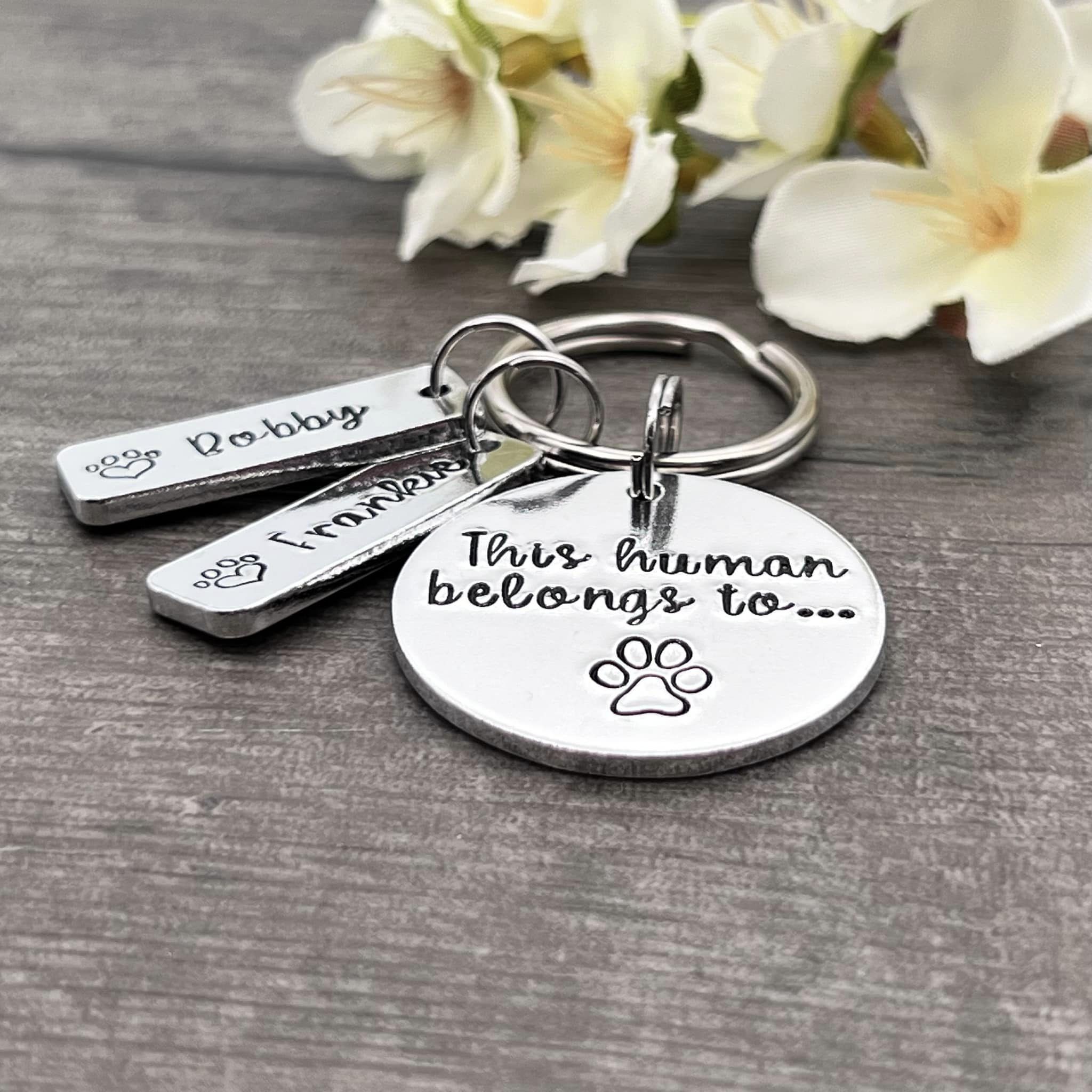 'This Human Belongs To' Keyring