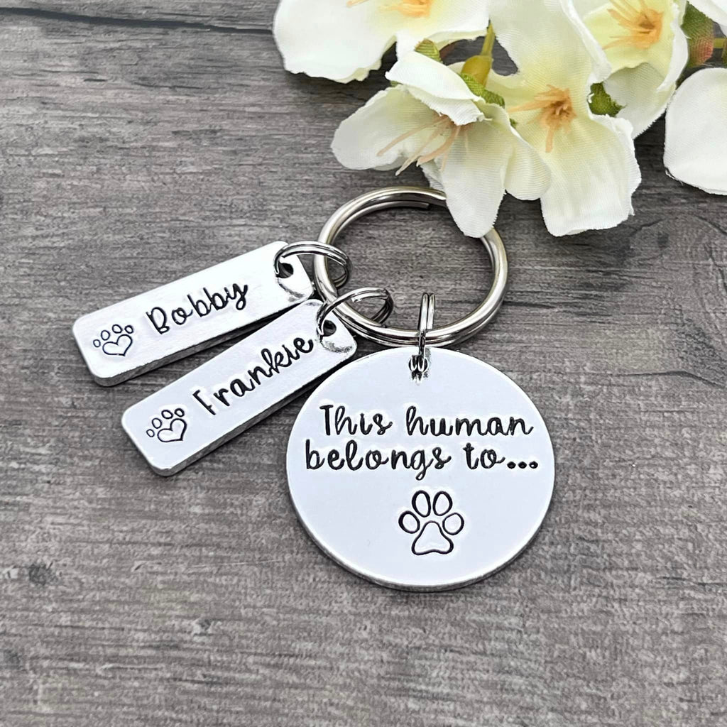 'This Human Belongs To' Keyring