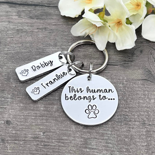 'This Human Belongs To' Keyring