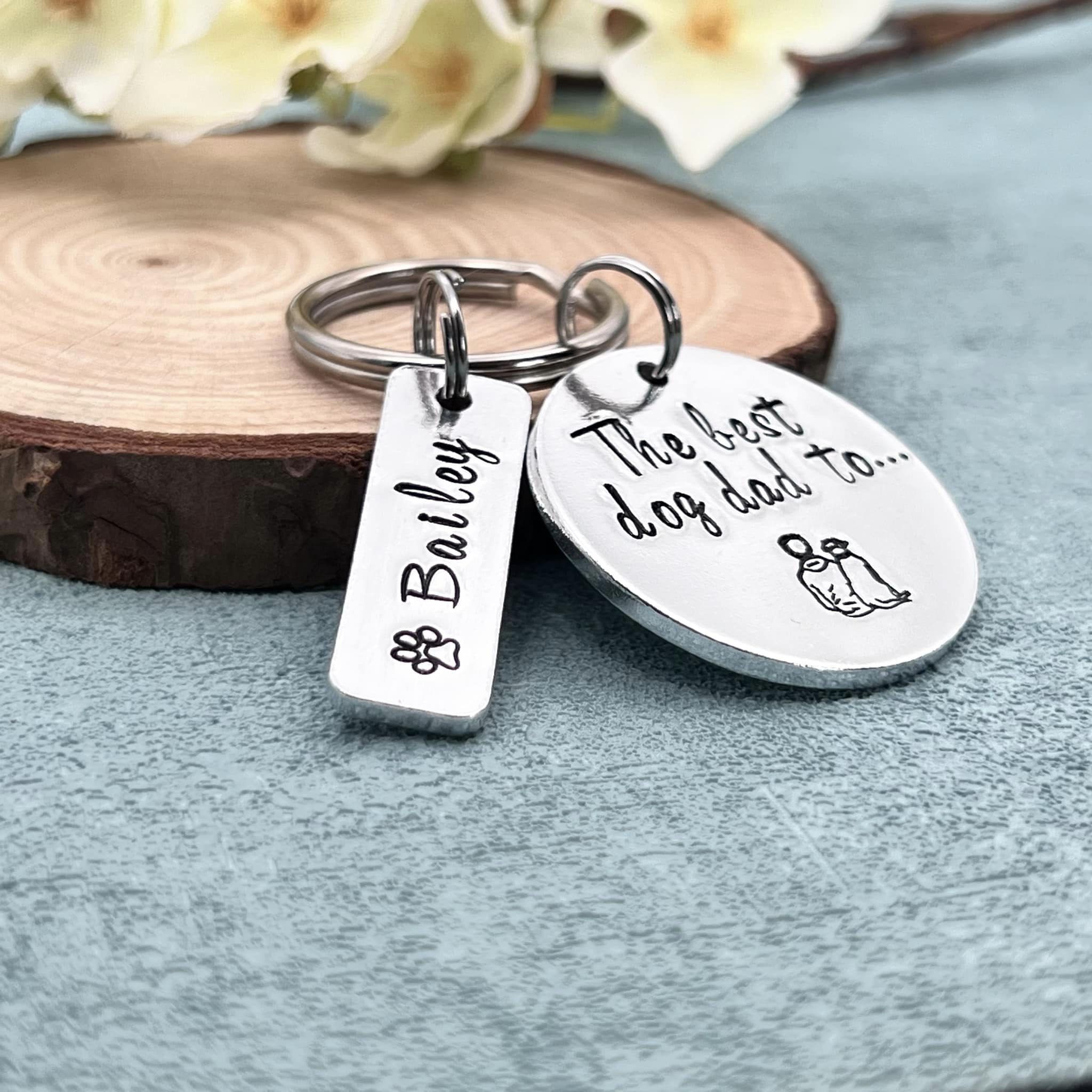 Best Dog Dad Keyring