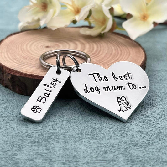 Best Dog Mum Keyring
