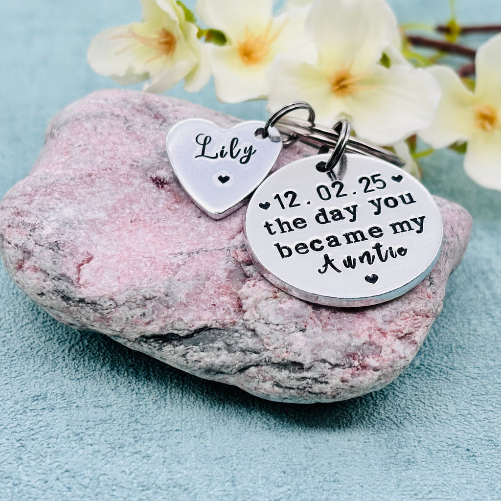 'The Day You Became My Auntie' Keyring