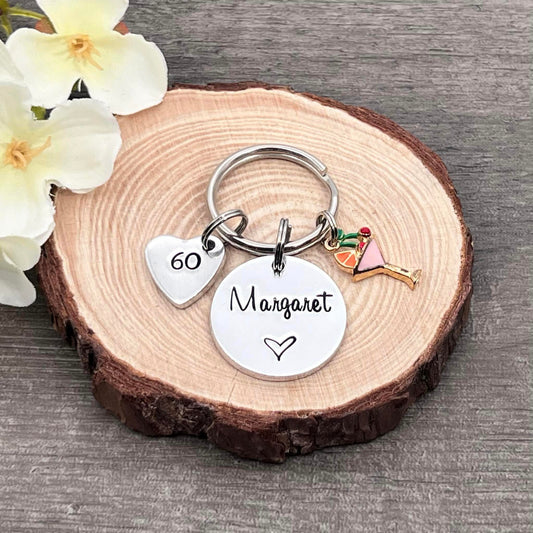 Womens 60th Birthday Keyring
