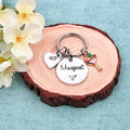 Womens 40th Birthday Keyring