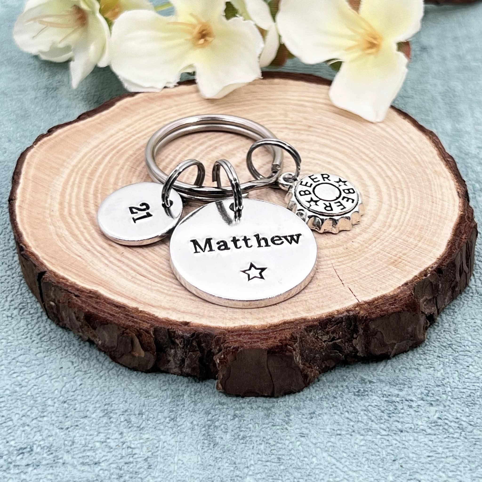 Mens Birthday Keyring