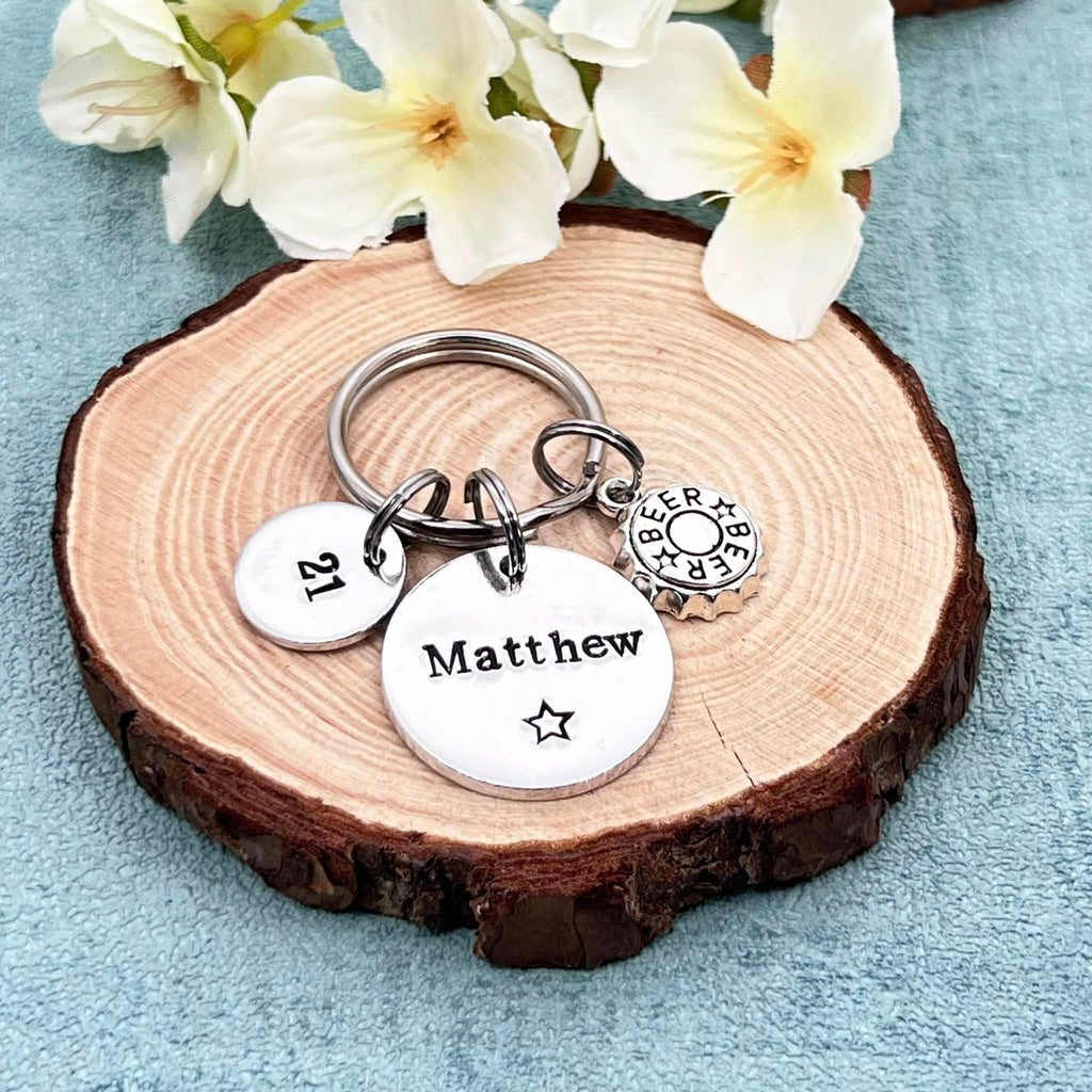 Mens Birthday Keyring