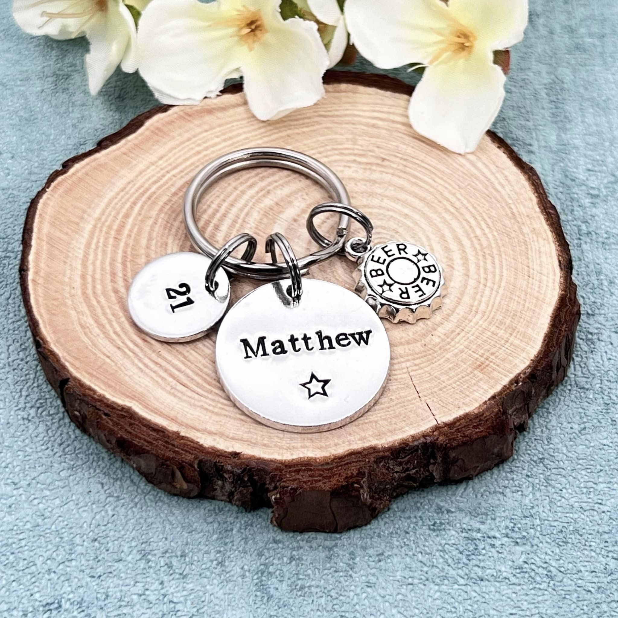 Mens Birthday Keyring