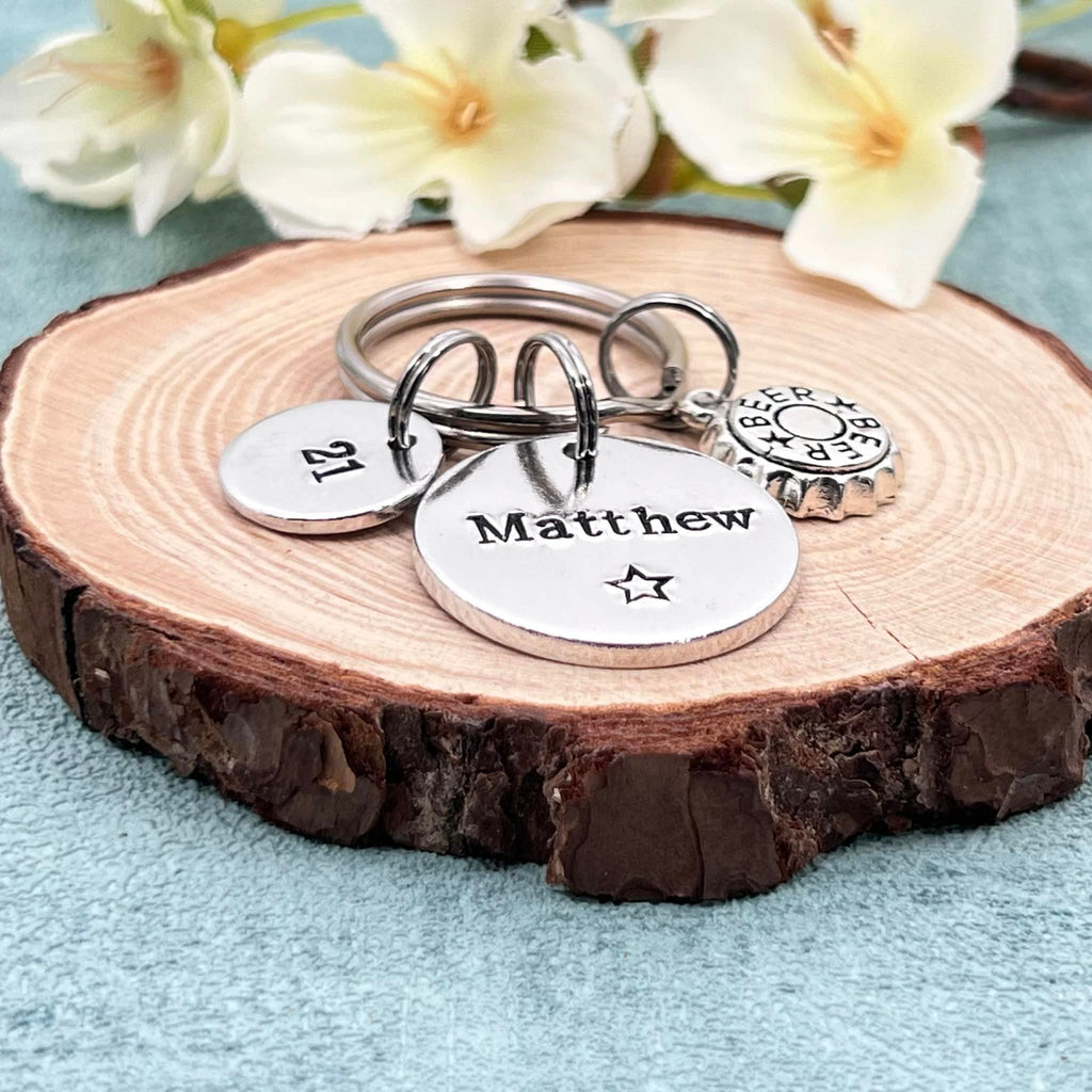 Mens Birthday Keyring