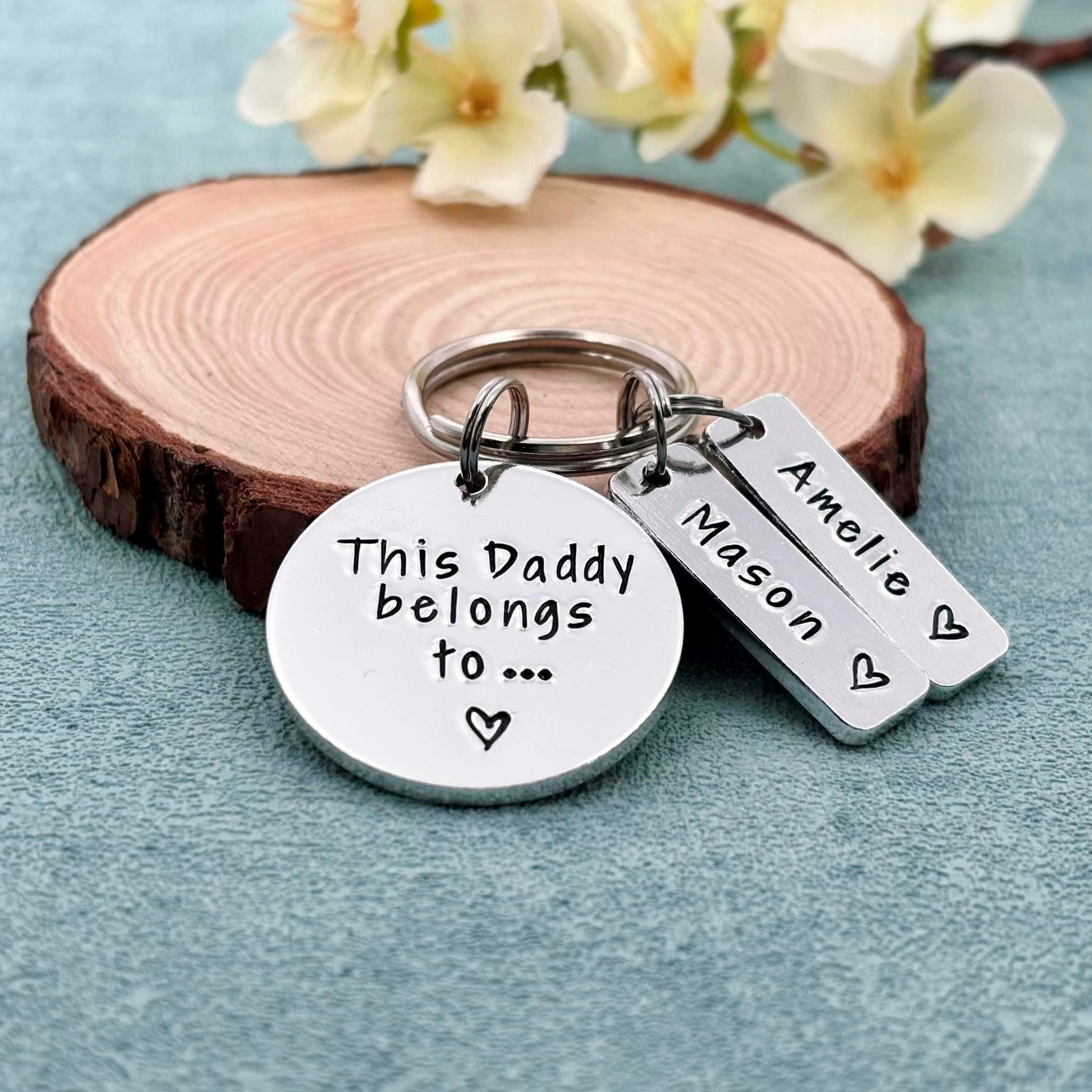 'This Daddy Belongs To' Keyring