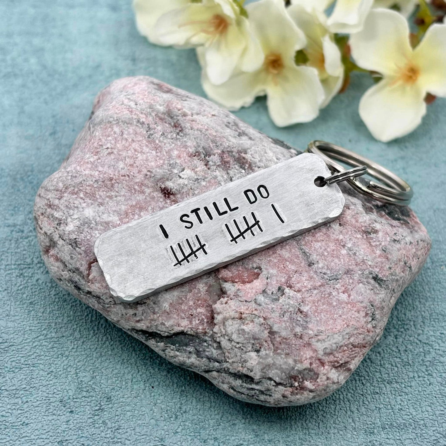 'I STILL DO' Couple's Tally Keyring