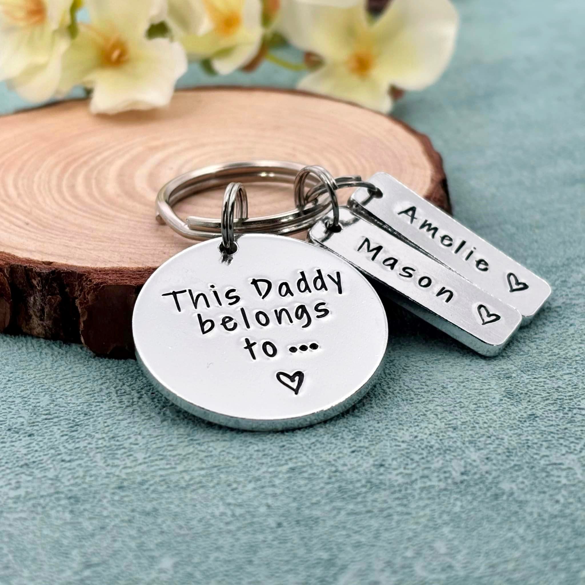 'This Daddy Belongs To' Keyring