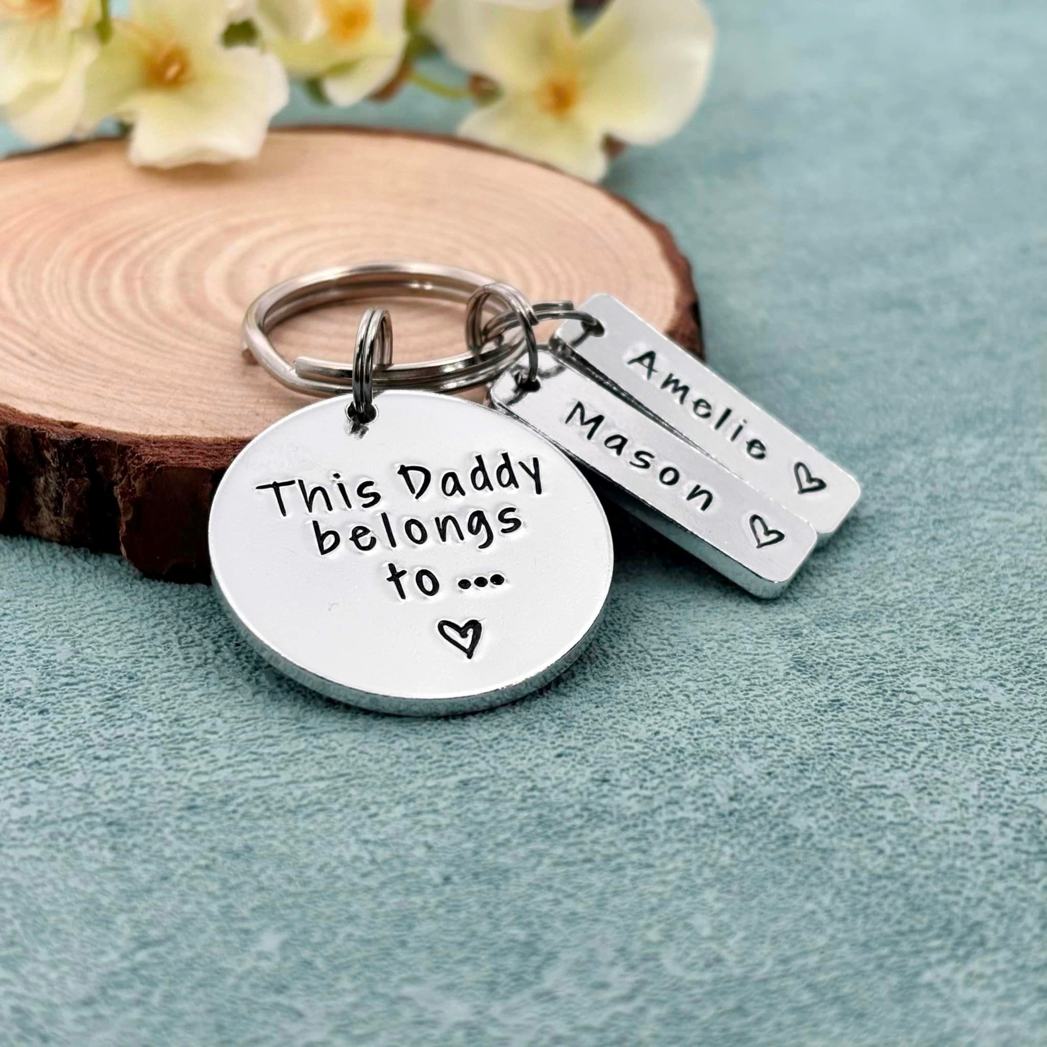 'This Daddy Belongs To' Keyring