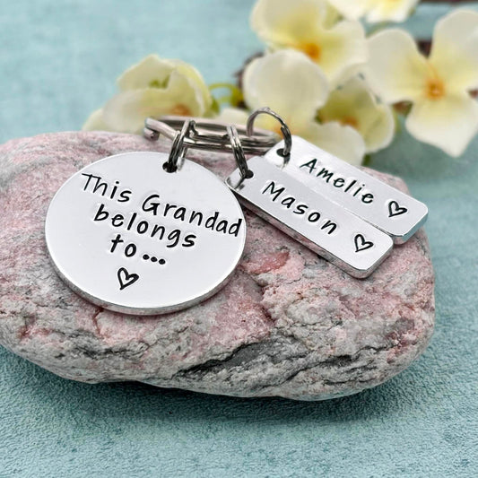 'This Grandad Belongs To' Keyring