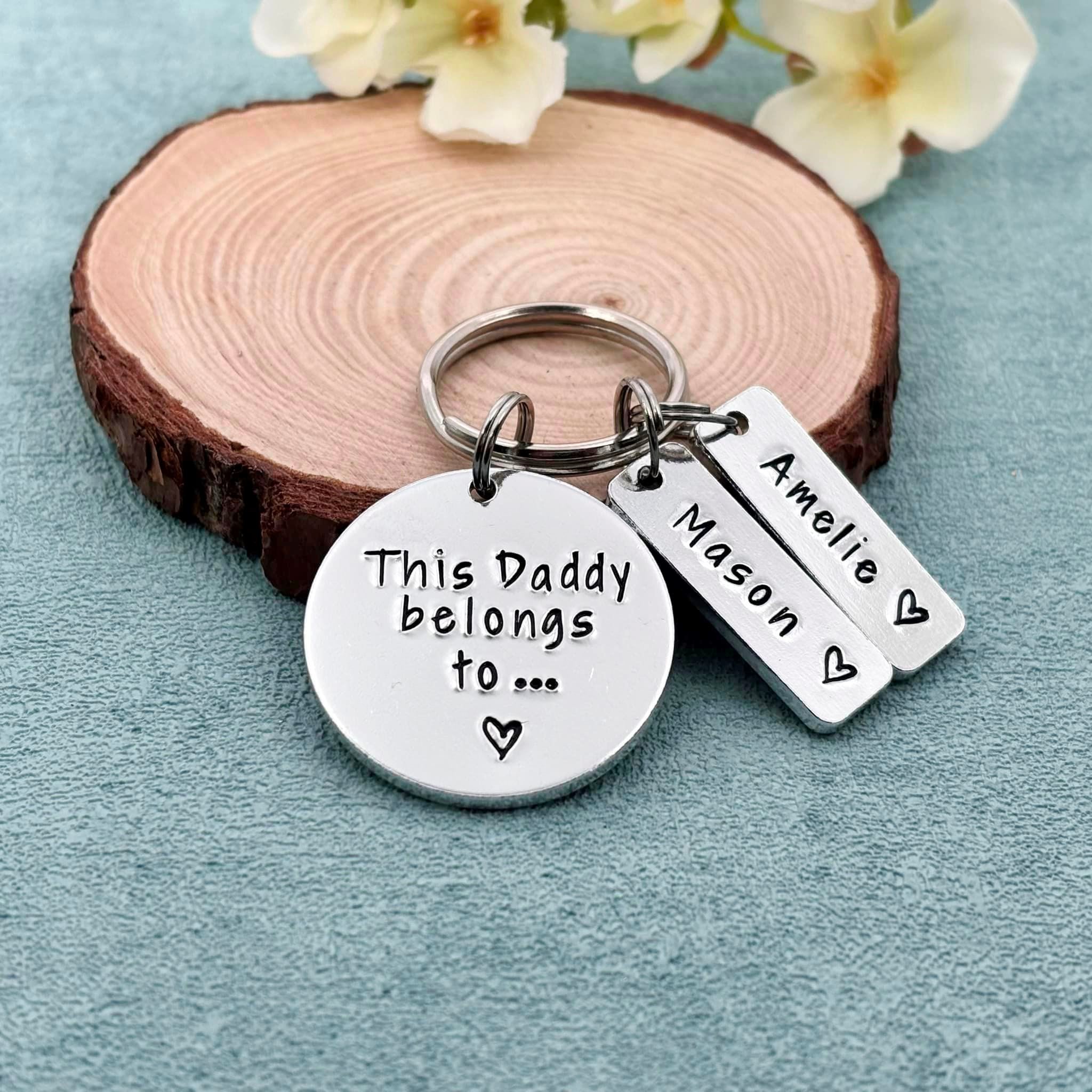 'This Daddy Belongs To' Keyring