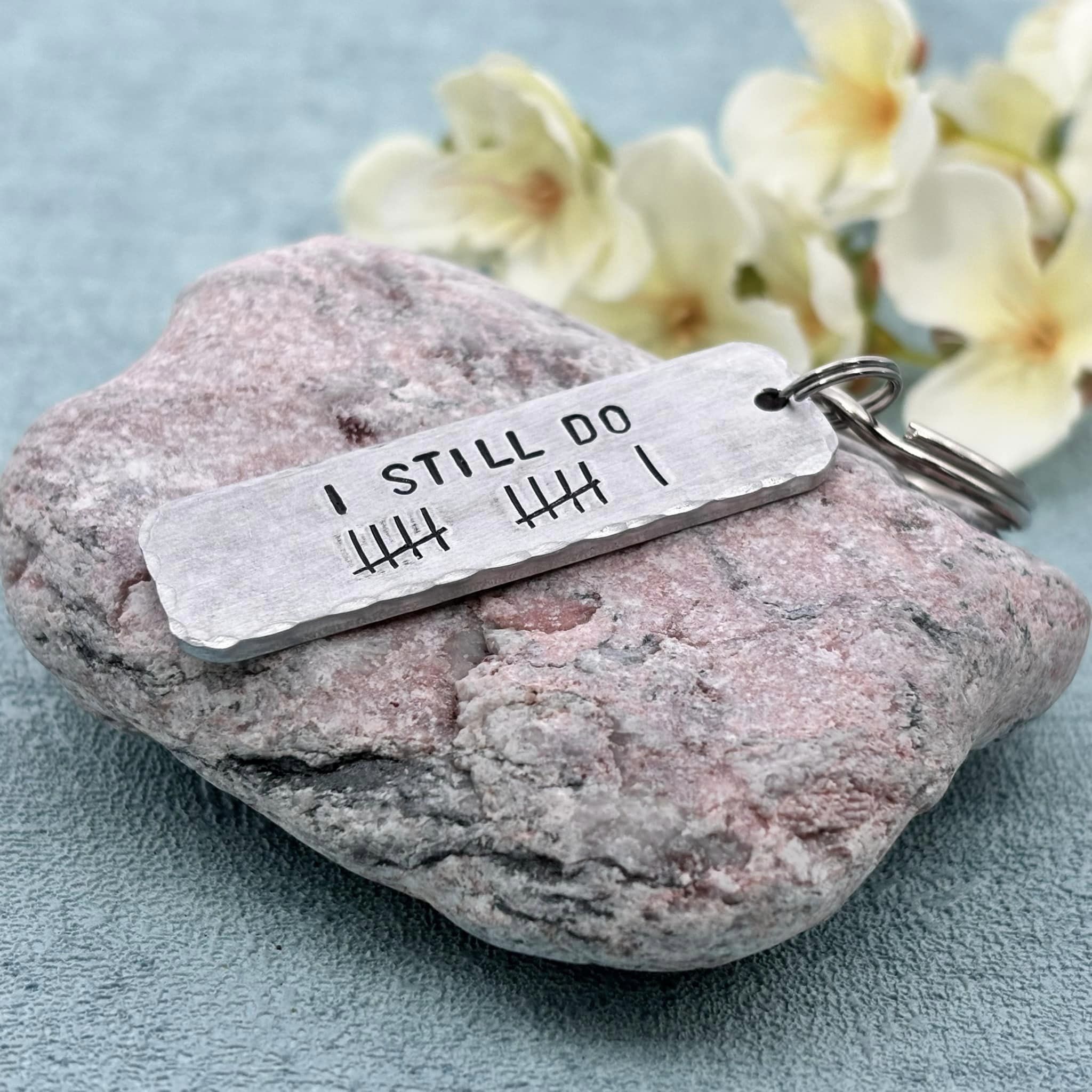 'I STILL DO' Couple's Tally Keyring